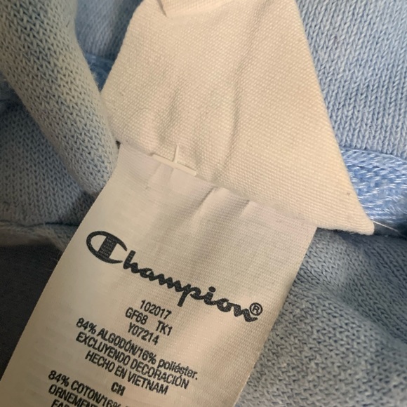 Light Blue Champion Hoodie - Picture 4 of 4